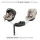 Scoica auto I-Lite cu baza Endura Safe Fx, Beige, Kinderkraft 713903