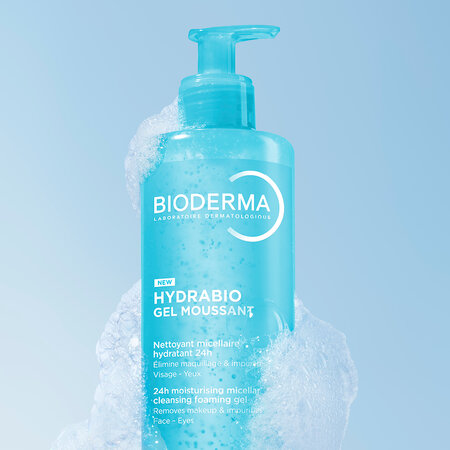 Gel Spumant Micelar 3-în-1 Hydrabio, 400 ml, Bioderma 822505