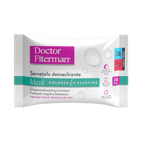 Servetelele umede demachiante Ideal Colagen & Elastina, 20 bucati, Doctor Fiterman
