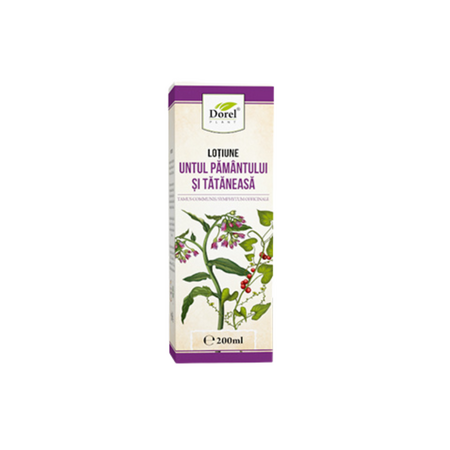 Lotiune de Untul pamantului si tataneasa, 200 ml, Dorel Plant