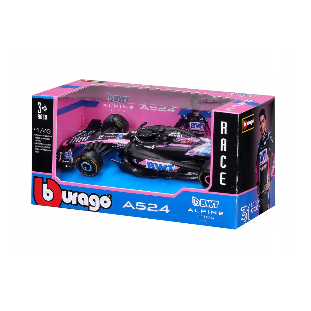 Macheta Formula 1 Esteban Ocon, 2024, 3 ani+, Bburago