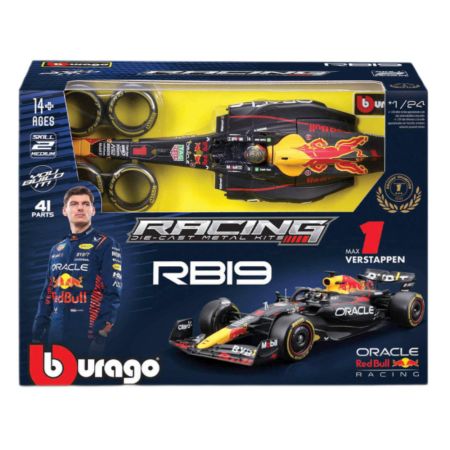 Kit auto de asamblat Forumla 1 Max Verstappen, 14 ani+, 2024, Bburago