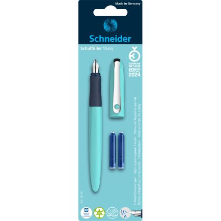 Stilou Wavy, Turquoise, 1 bucata, Schneider