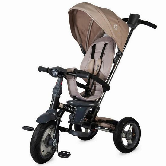 Tricicleta 4 in 1 pentru copii Velo Air, Bej