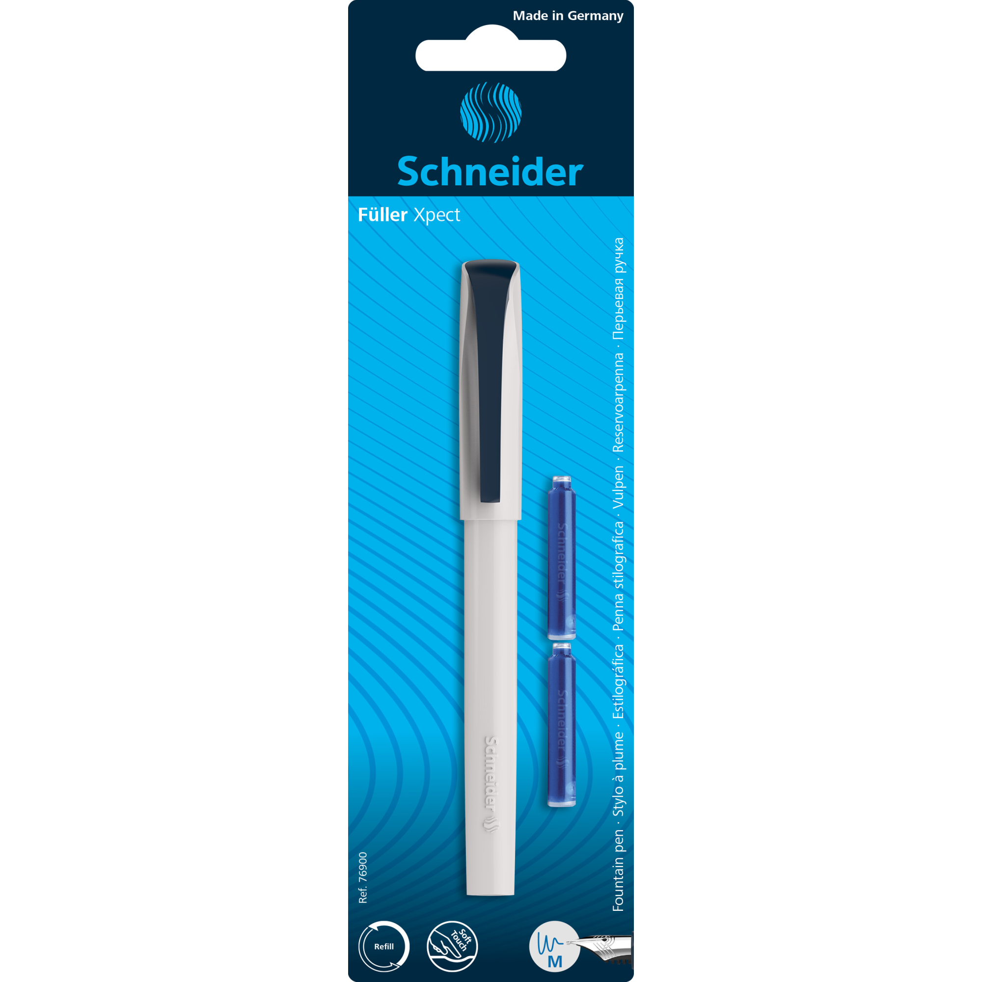 Stilou Xpect/Vivaz, Crem, 1 bucata + 2 patroane, Schneider