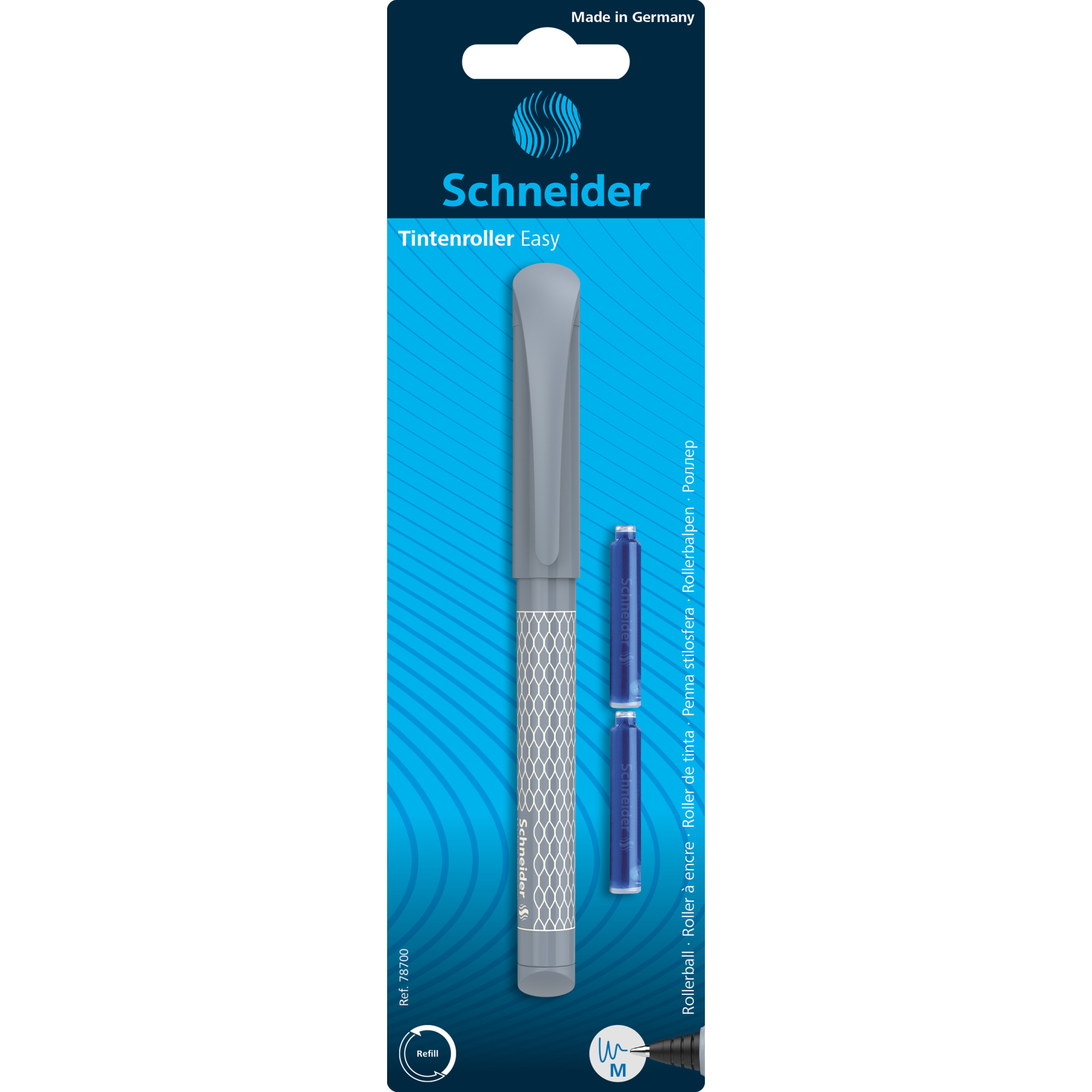 Roller + 2 rezerve Easy, Gri, Schneider