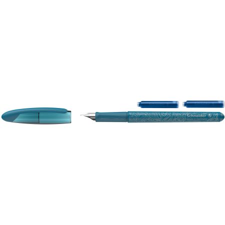 Set Stilou + Roller + 2 rezerve Opus, Verde, Schneider 714619