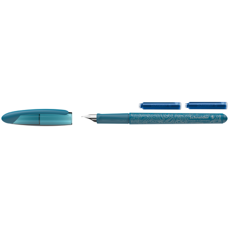 Set Stilou + Roller + 2 rezerve Opus, Verde, Schneider 714619