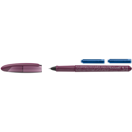 Set Stilou + Roller + 2 rezerve Opus, Bordo, Schneider 714624
