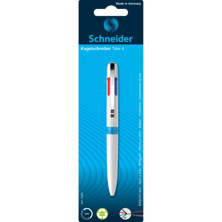 Pix cu 4 culori Take 4, Alb, Schneider