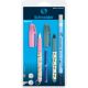 Set Stilou Roz + Roller Zippi + Pic Corry + 2 rezerve, 1 set, Schneider 714655