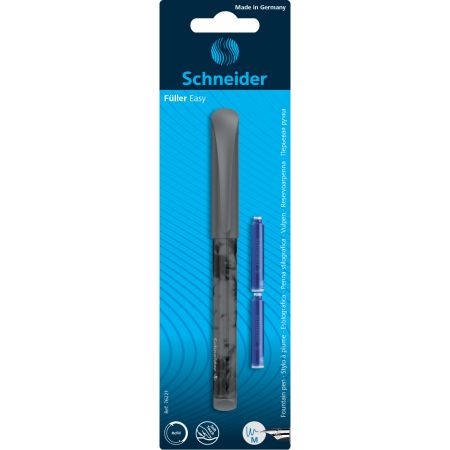 Stilou Easy, Negru, 1 bucata + 2 rezerve, Schneider