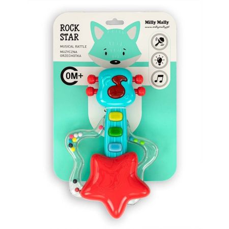 Jucarie muzicala interactiva Chitara Rock Star Ocean, 0 luni+, Milly Mally
