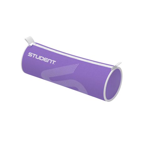 Penar tip etui, Mov/Alb, Student, 1 bucata, Ico