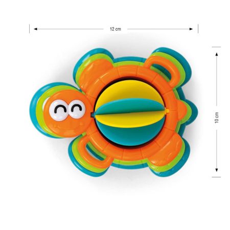 Jucarie senzoriala pentru baie Broscuta interactiva, 4 luni+, Milly Mally 715141