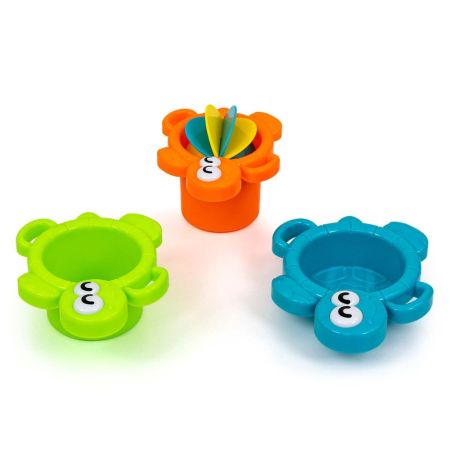 Jucarie senzoriala pentru baie Broscuta interactiva, 4 luni+, Milly Mally 715140