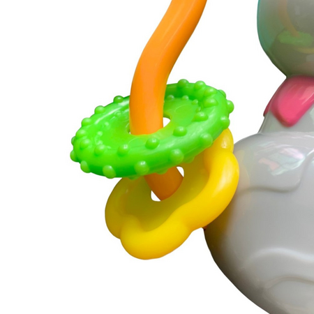Jucarie interactiva cu sunete si lumini Elefant prietenos, 0 luni+, Milly Mally 715296