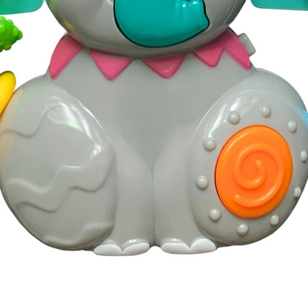 Jucarie interactiva cu sunete si lumini Elefant prietenos, 0 luni+, Milly Mally 715295