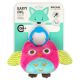 Jucarie de plus Happy Owl Pink, 0 luni+, Milly Mally 715304