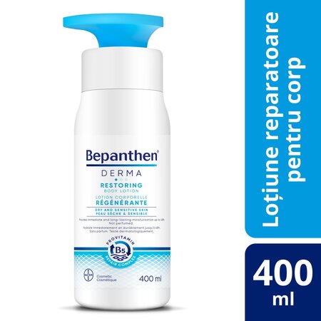 Lotiune reparatoare pentru corp Bepanthen Derma, 400 ml, Bayer 789779