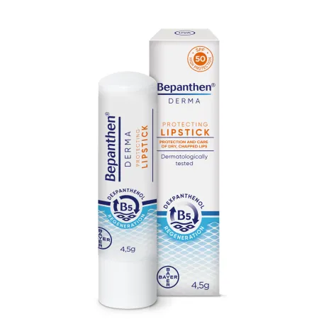 Balsam pentru buze protector cu SPF 50 Bepanthen Derma, 4.5 g, Bayer