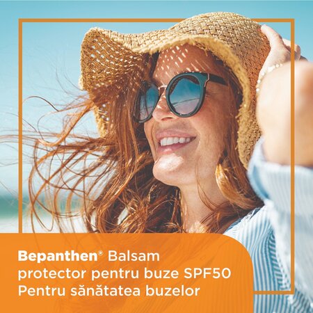 Balsam pentru buze protector cu SPF 50 Bepanthen Derma, 4.5 g, Bayer 789734
