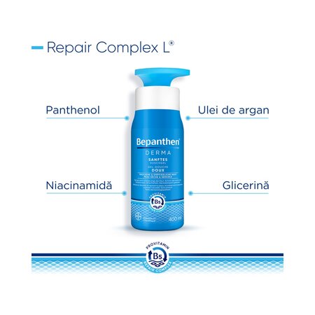 Gel de curatare pentru corp Bepanthen Derma, 400 ml, Bayer 789710