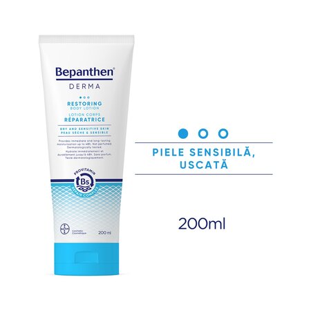 Lotiune reparatoare pentru corp Bepanthen Derma, 200 ml, Bayer 789776