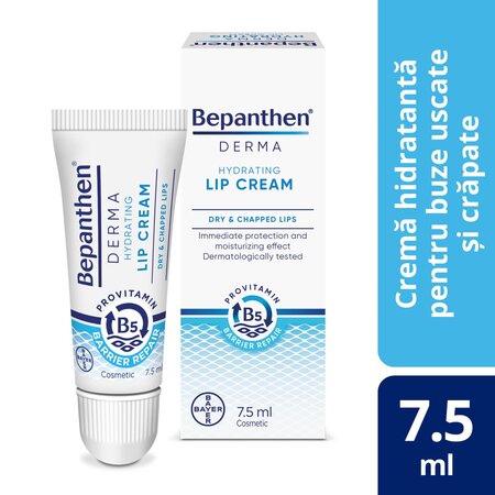 Crema hidratanta pentru buze Bepanthen Derma, 7.5 ml, Bayer 789718
