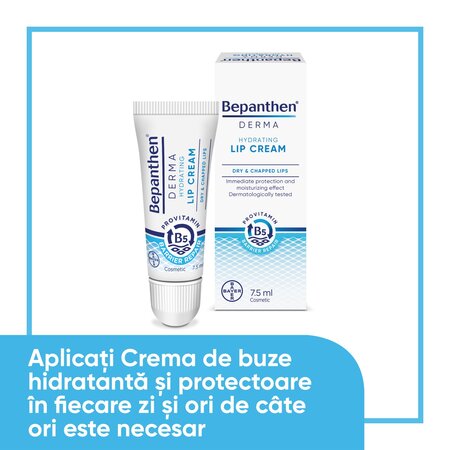 Crema hidratanta pentru buze Bepanthen Derma, 7.5 ml, Bayer 789723