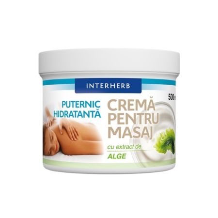 Crema pentru masaj, Alge Marine, 500 ml, Interherb