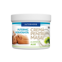 Crema pentru masaj, Extract de Alge Marine, 500 ml, Interherb