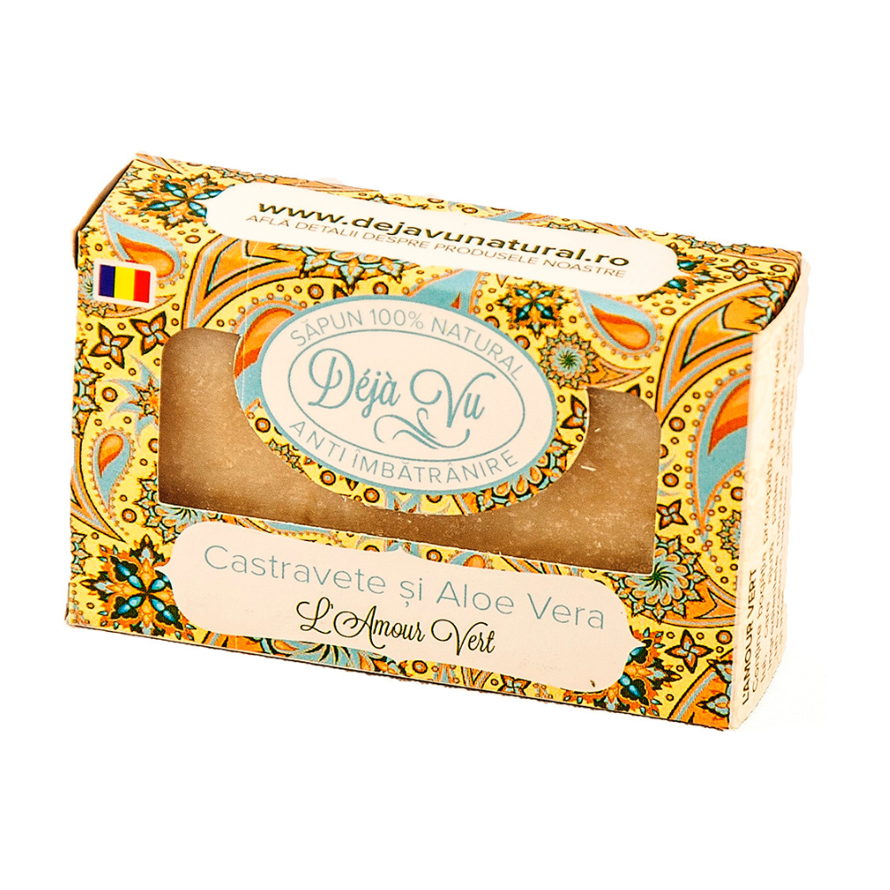 Sapun natural, Castravete si Aloe Vera, 90 g, Deja Vu