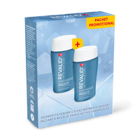 Pachet Sampon pentru matreata severa Triple Active DS, 2x150 ml, Revalid