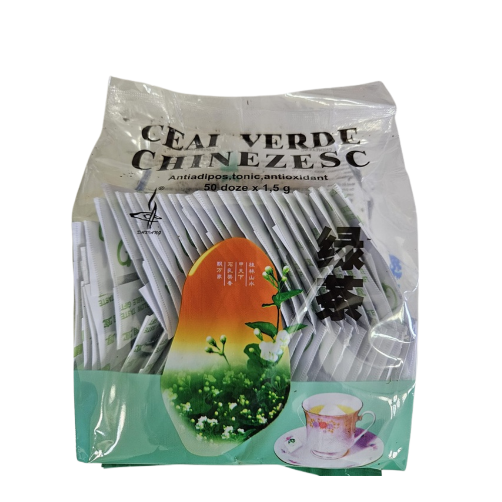 Ceai verde chinezesc, 50 plicuri x 1.5 g, Naturalia Diet