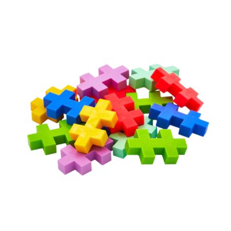 Joc de constructie tub Tropical, Culori Tropicale, + 1 an, 15 piese mari, Plus-Plus 715826