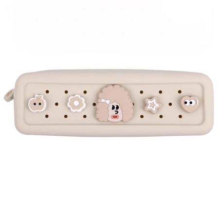 Penar din silicon cu Charms, Crem, Acvila