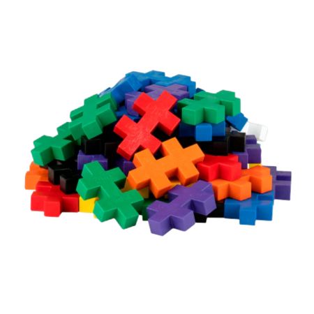 Set de constructie, Culori Standard, + 1 an, 50 piese mari, Plus-Plus 715951