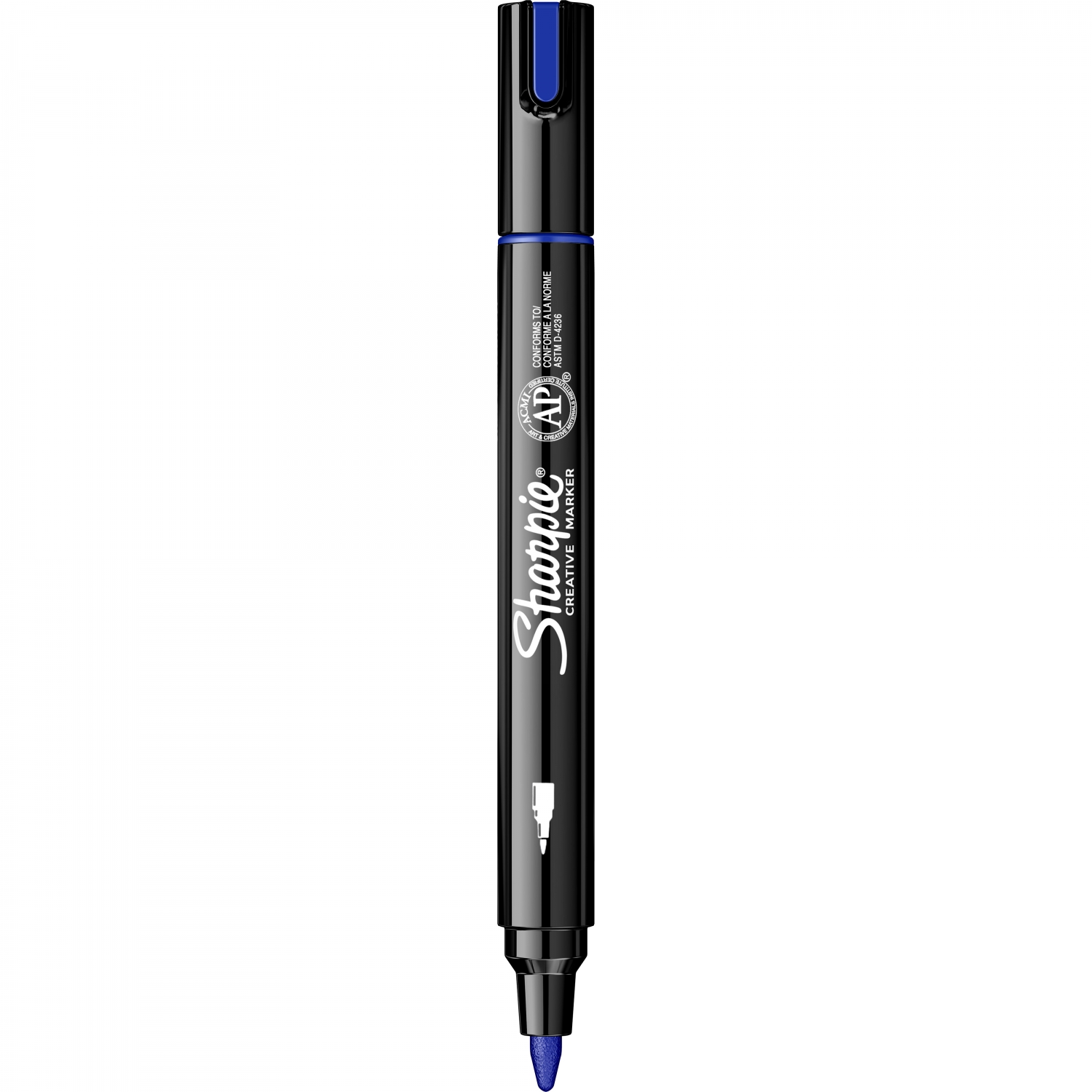 Marker acrilic cu varf rotund, Albastru, 1 bucata, Sharpie