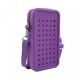 Husa din silicon tip gentuta cu fermoar si charms pentru telefon Crossbody, Mov, Acvila 715928