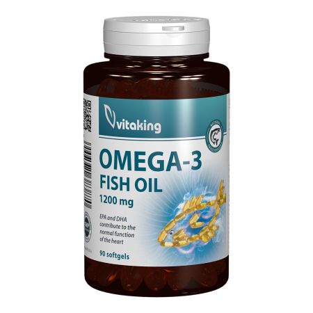 Omega 3 ulei de peste, 1200mg, 90 capsule, Vitaking