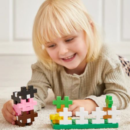Set de constructie, Ferma, + 2 ani, 40 piese, Plus-Plus 715983