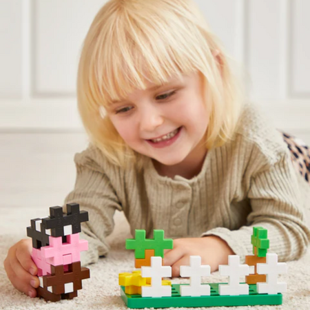 Set de constructie, Ferma, + 2 ani, 40 piese, Plus-Plus 715983