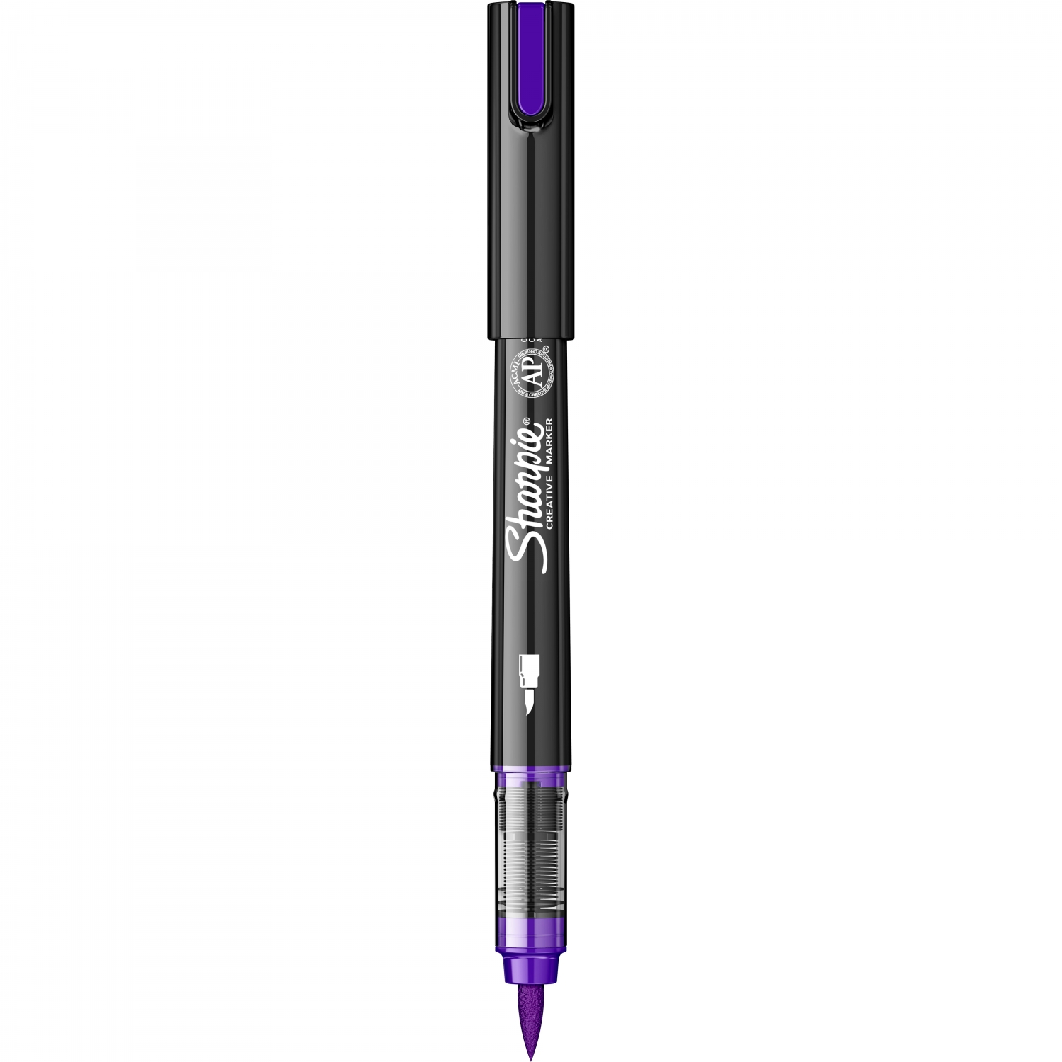 Marker acrilic cu varf pensula, Liliac, 1 bucata, Sharpie