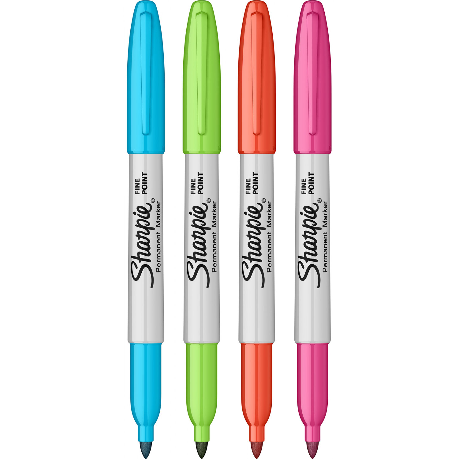 Set 4 markere permanente Fine Vivid, Sharpie