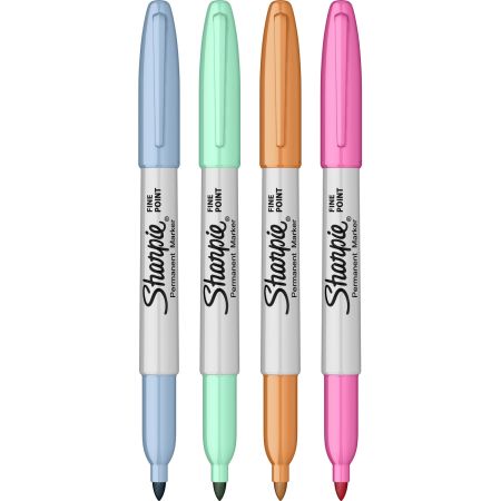 Set 4 markere permanente  Fine Pastel, Sharpie