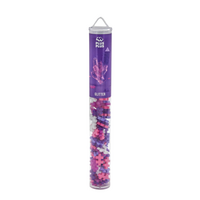 Set de constructie tub, Culori cu Sclipici, Glitter Mix, + 5 ani, 100 bucati, Plus-Plus