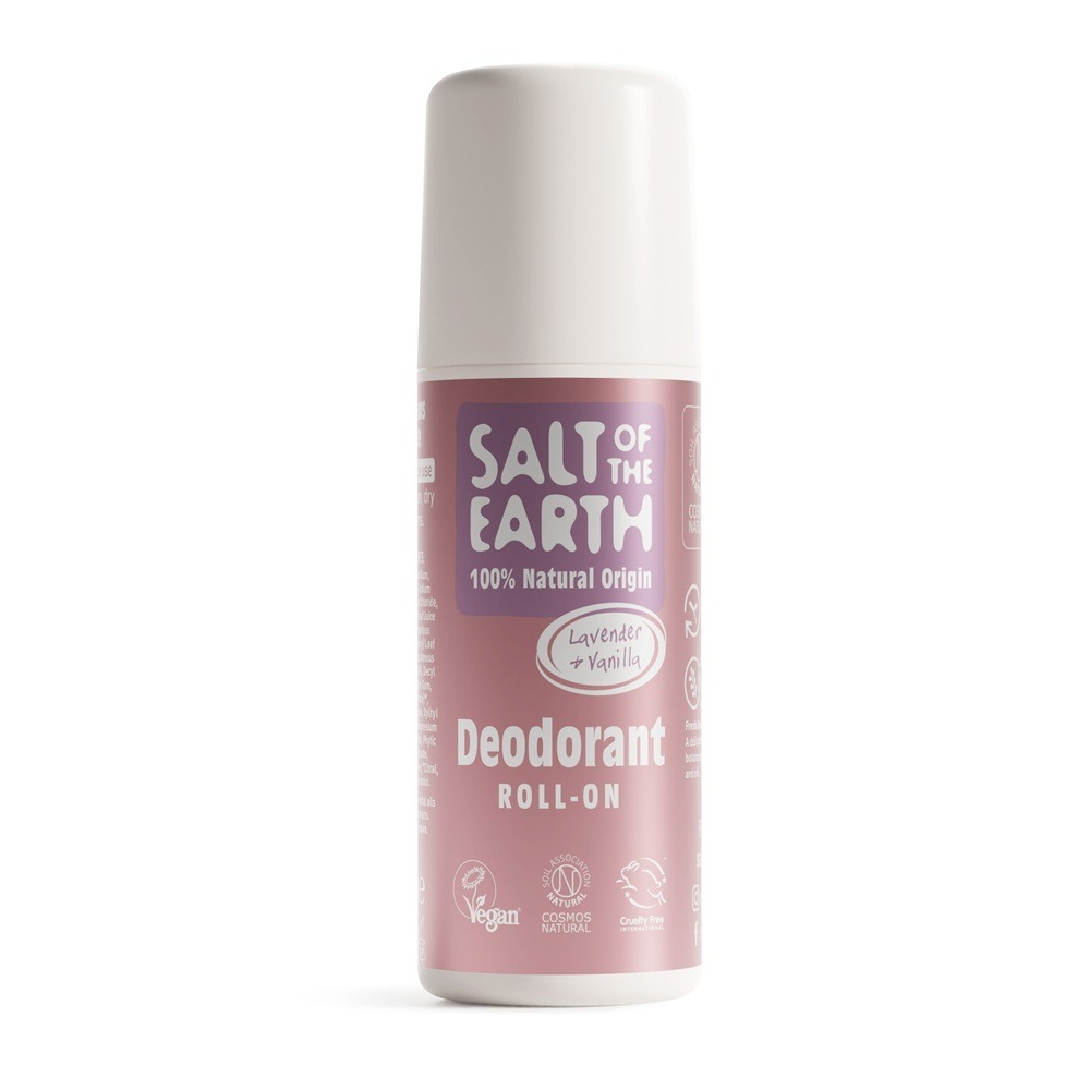 Deodorant Roll On cu Lavanda si Vanilie, 75 ml, Salt Of The Earth