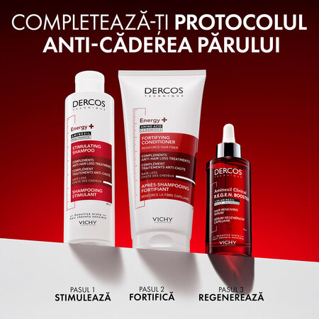 Rezerva eco sampon cu actiune energizanta Dercos Energy+, 400 ml, Vichy 716433