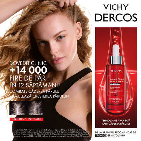 Serum capilar cu efect de regenerare Aminexil Clinical R.E.G.E.N. Booster, 90 ml, Vichy 716466